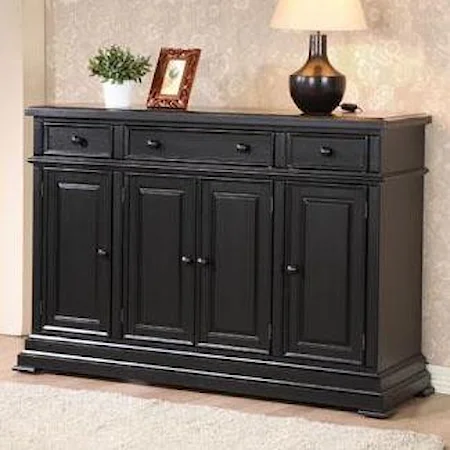 Transitional Sideboard with 4 Doors